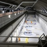 La caverne des machines de la centrale de pompage-turbinage de Nant de Drance